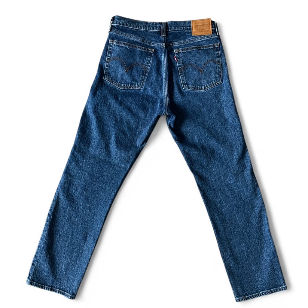 Levi’s NWOT Wedgie Straight Jeans Dark Wash “Unstoppable Wear” Button Fly 28 - Picture 11 of 11